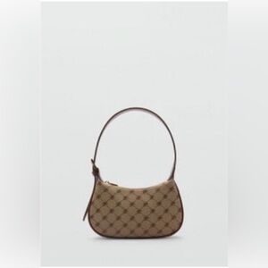Designer Monogram Shoulder Bag - Brown, Tan